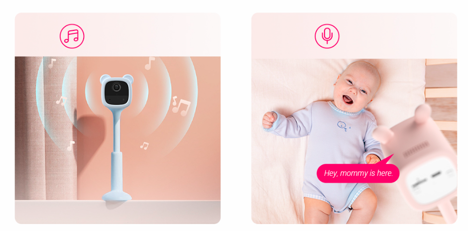 Mobili auklė Ezviz BM1 Peachy Bunny aprašymas - Prekės nuotrauka