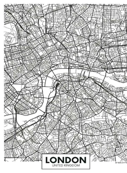 Ravensburger Dėlionė 200 vnt. - Londono žemėlapis aprašymas - Prekės nuotrauka