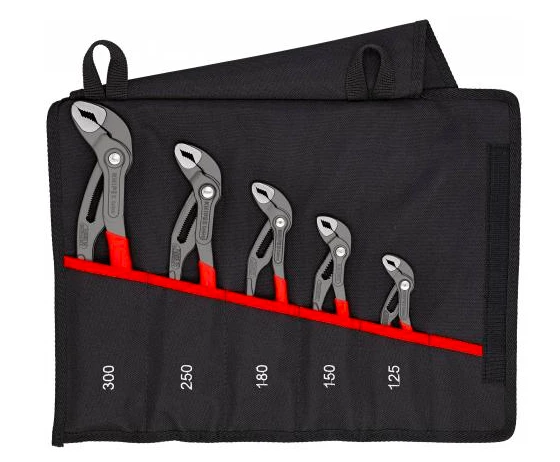 KNIPEX Cobra® Replių komplektas 5 vnt., 125/150/180/250/300mm (00 19 55 S5) aprašymas - Prekės nuotrauka