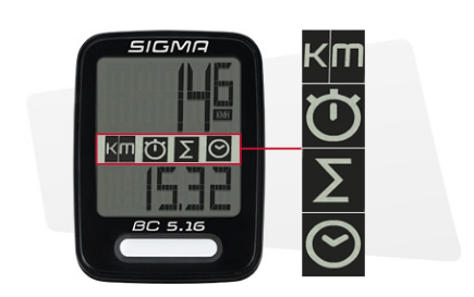 Dviračio kompiuteris Sigma BC 5.16 aprašymas - Prekės nuotrauka