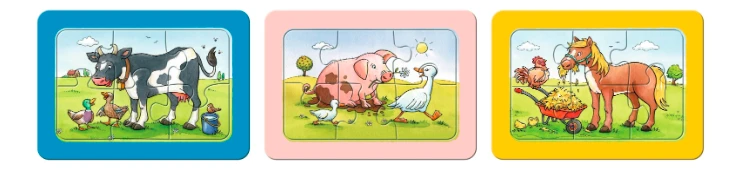 Ravensburger Dėlionė 3 x 6 vnt. - Mano pirmoji dėlionė aprašymas - Prekės nuotrauka