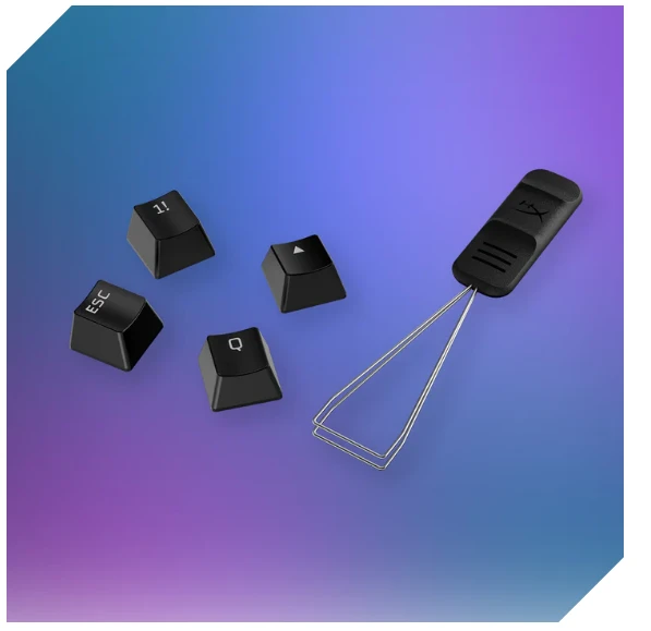 Pakaitiniai klavišai HyperX Full key Set Keycaps, baltos spalvos aprašymas - Prekės nuotrauka