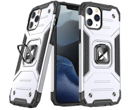 Wozinsky Ring Armor dėklas skirtas iPhone 13 mini, sidabrinis aprašymas - Prekės nuotrauka