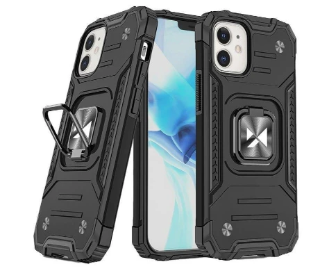 Wozinsky Ring Armor dėklas iPhone 14 Max – juodas aprašymas - Prekės nuotrauka