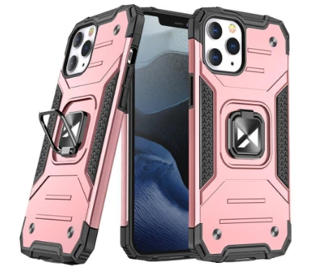 Wozinsky Ring Armor dėklas iPhone 13 – rožinis auksas aprašymas - Prekės nuotrauka