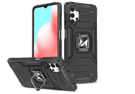 Wozinsky Ring Armor dėklas skirtas Samsung Galaxy A13 5G, juodas aprašymas - Prekės nuotrauka