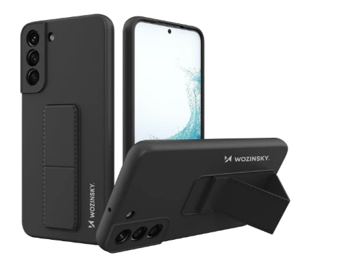 Wozinsky Kickstand dėklas skirtas Samsung Galaxy S22 +, juodas aprašymas - Prekės nuotrauka