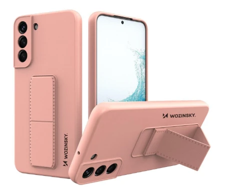 Wozinsky Kickstand dėklas skirtas Samsung Galaxy S22 +, rožinis aprašymas - Prekės nuotrauka