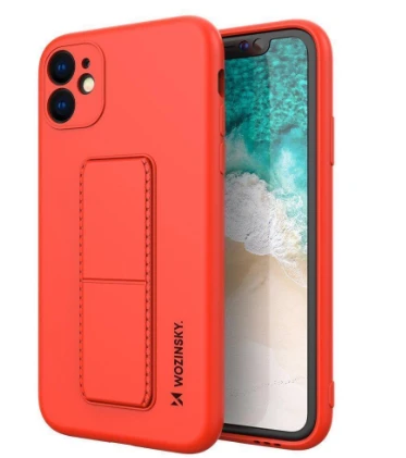 Wozinsky Kickstand dėklas skirtas Samsung Galaxy A32 4G, raudonas aprašymas - Prekės nuotrauka