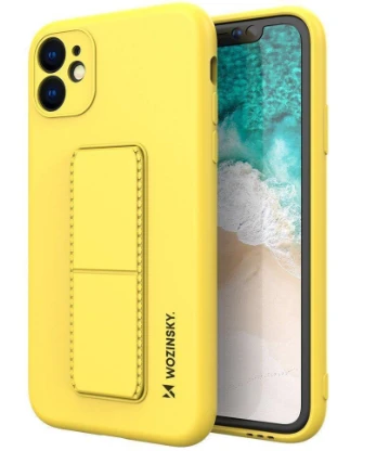 Wozinsky Kickstand dėklas skirtas Samsung Galaxy A32 5G, geltonas aprašymas - Prekės nuotrauka