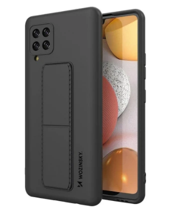 Wozinsky Kickstand dėklas skirtas Samsung Galaxy A42 5G, juodas aprašymas - Prekės nuotrauka