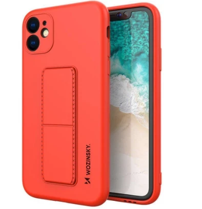 Wozinsky Kickstand dėklas skirtas iPhone 11 Pro, raudonas aprašymas - Prekės nuotrauka