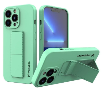 Wozinsky Kickstand dėklas skirtas iPhone 13 mini, mėtų aprašymas - Prekės nuotrauka