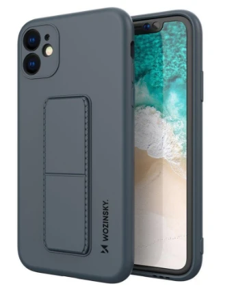 Wozinsky Kickstand dėklas skirtas iPhone 11 Pro, tamsiai mėlynas aprašymas - Prekės nuotrauka
