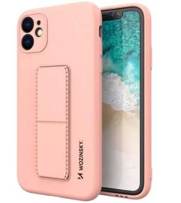 Wozinsky Kickstand dėklas skirtas iPhone 12 Pro, rožinis aprašymas - Prekės nuotrauka