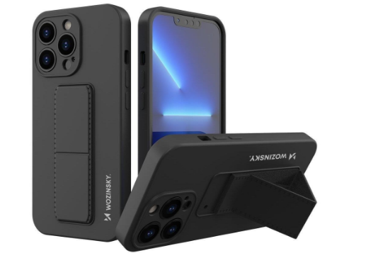 Wozinsky Kickstand dėklas skirtas iPhone 13 Pro Max, juodas aprašymas - Prekės nuotrauka