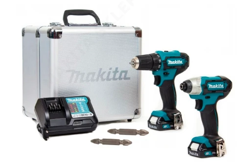 MAKITA akumuliatorinių įrankių rinkinys CLX224X (DF333D + TD110D) 12V 2x1,5Ah aprašymas - Prekės nuotrauka