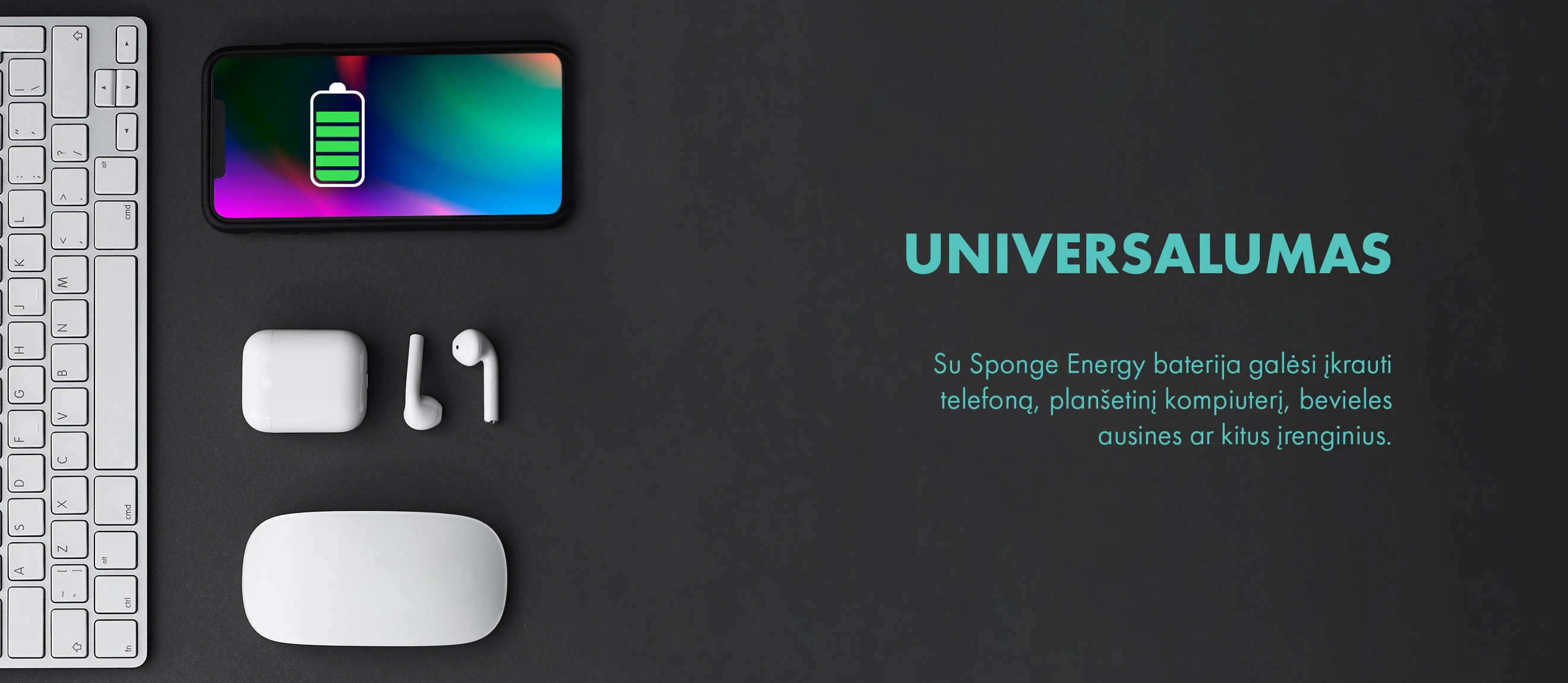 Nešiojamas įkroviklis Sponge Energy 20000 (Juodas) aprašymas - Prekės nuotrauka