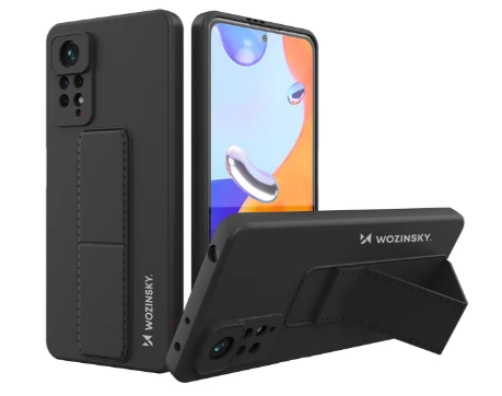 Wozinsky Kickstand dėklas skirtas Xiaomi Redmi Note 11 Pro, juodas aprašymas - Prekės nuotrauka