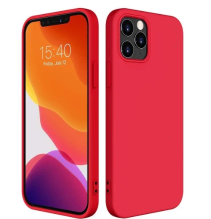 Hurtel silikoninis dėklas skirtas iPhone 12 Pro Max, raudonas aprašymas - Prekės nuotrauka