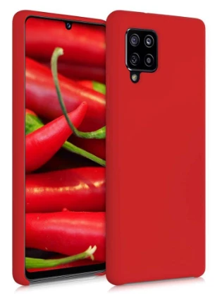 Hurtel silikoninis dėklas skirtas Samsung Galaxy A42 5G, raudonas aprašymas - Prekės nuotrauka