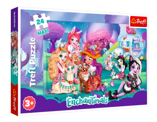Trefl Dėlionė 24 vnt. - „Enchantimals“ aprašymas - Prekės nuotrauka