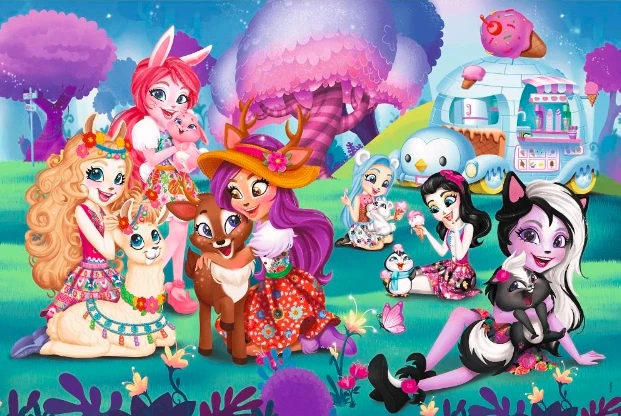 Trefl Dėlionė 24 vnt. - „Enchantimals“ aprašymas - Prekės nuotrauka