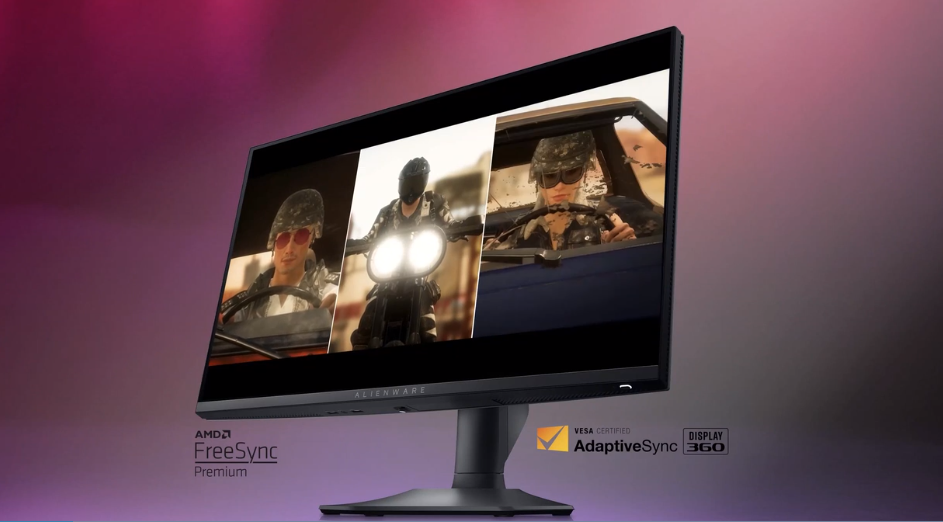 Žaidimų monitorius Dell Alienware AW2523HF / 24.5’’/ IPS / 1920x1080 / 16:9 / 360Hz / Matinis /1 ms reakcijos laikas /Reguliuojamas aukštis / Juodas aprašymas - Prekės nuotrauka