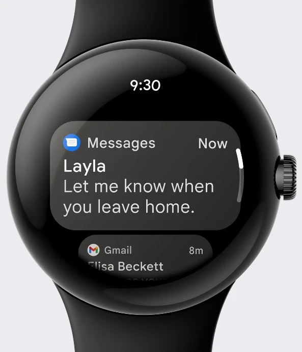 Išmanusis laikrodis Google Pixel Watch WiFi (41mm, 32 GB), Sidabrinės spalvos apvadas su pilkos spalvos silikoniniu dirželiu aprašymas - Prekės nuotrauka