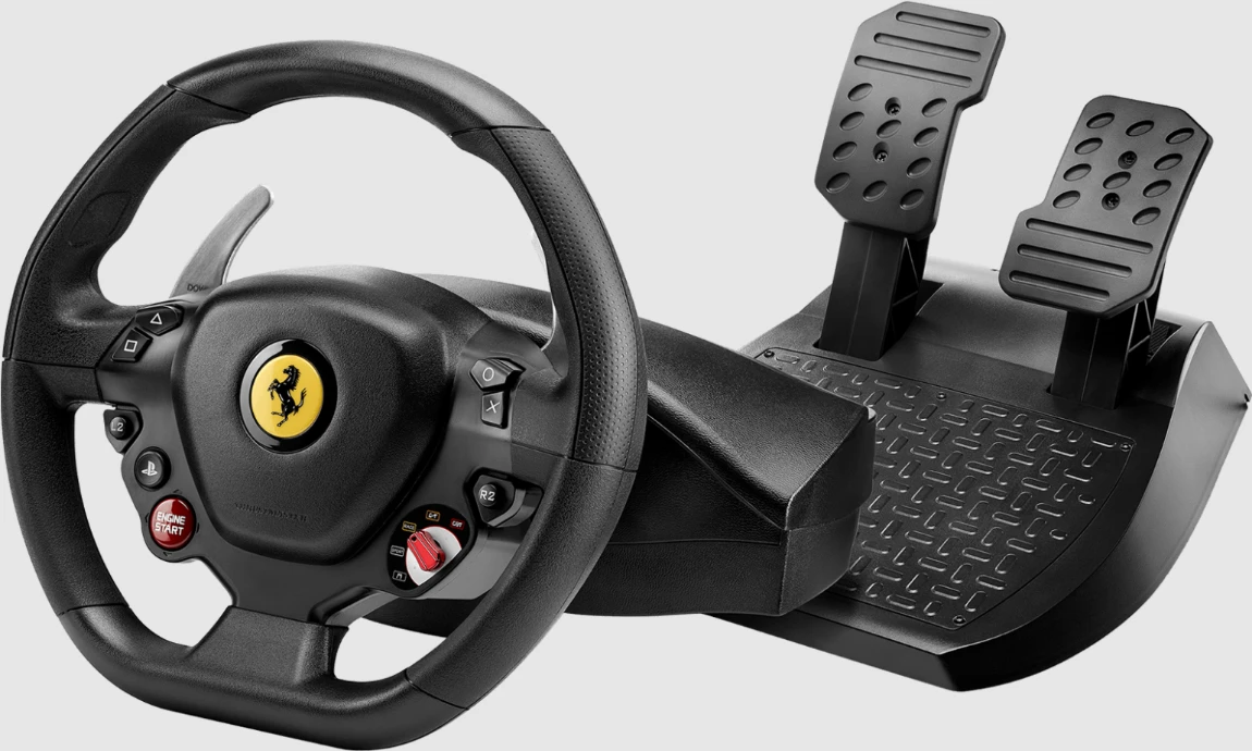 Žaidimų vairas Thrustmaster T80 FERRARI 488 GTB EDITION aprašymas - Prekės nuotrauka