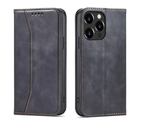 Hurtel Magnet Fancy dėklas telefonui Apple iPhone 14 Plus atverčiamas su stoveliu juodos spalvos aprašymas - Prekės nuotrauka