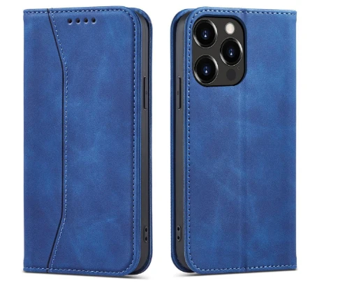 Hurtel Magnet atverčiamas dėklas skirtas iPhone 14 Plus, mėlynas aprašymas - Prekės nuotrauka