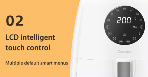 Xiaomi Karšto oro gruzdintuvė Onemoon Air Fryer OA5 3.5L, balta aprašymas - Prekės nuotrauka