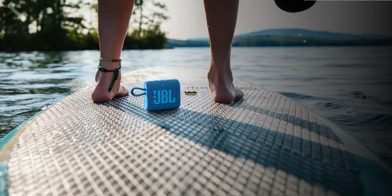 Nešiojama kolonėlė JBL Go 3 Eco, Šviesiai žalios spalvos aprašymas - Prekės nuotrauka