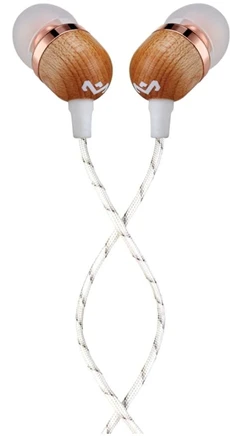 Ausinės Marley Earbuds Smile Jamaica, su mikrofonu, vario spalvos aprašymas - Prekės nuotrauka