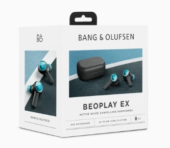 Ausinės Bang & Olufsen Beoplay EX Antracito/mėlynos spalvos - OTG aprašymas - Prekės nuotrauka