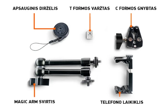 Deeper išmaniojo telefono laikiklis valtims ir baidarėms aprašymas - Prekės nuotrauka