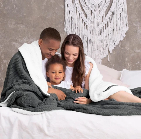 AmeliaHome Pledas SHLEEPY, 170X210 cm, spalva: tamsiai pilka aprašymas - Prekės nuotrauka