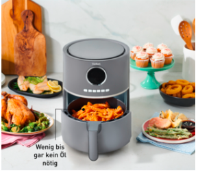 Tefal Ultra Fry Digital EY111B, karšto oro gruzdintuvė, tamsiai pilka aprašymas - Prekės nuotrauka
