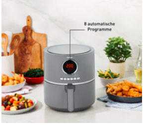 Tefal Ultra Fry Digital EY111B, karšto oro gruzdintuvė, tamsiai pilka aprašymas - Prekės nuotrauka