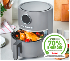 Tefal Ultra Fry Digital EY111B, karšto oro gruzdintuvė, tamsiai pilka aprašymas - Prekės nuotrauka