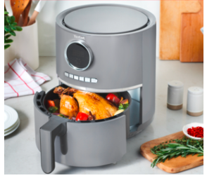 Tefal Ultra Fry Digital EY111B, karšto oro gruzdintuvė, tamsiai pilka aprašymas - Prekės nuotrauka