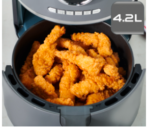 Tefal Ultra Fry Digital EY111B, karšto oro gruzdintuvė, tamsiai pilka aprašymas - Prekės nuotrauka