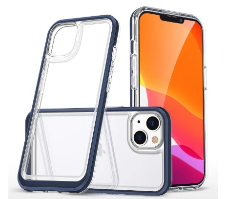 Hurtel Clear dėklas skirtas iPhone 14, mėlynas aprašymas - Prekės nuotrauka