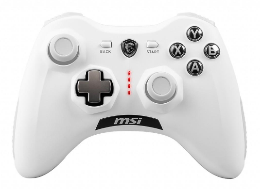 Žaidimų pultas MSI Force GC30 V2, baltos spalvos aprašymas - Prekės nuotrauka
