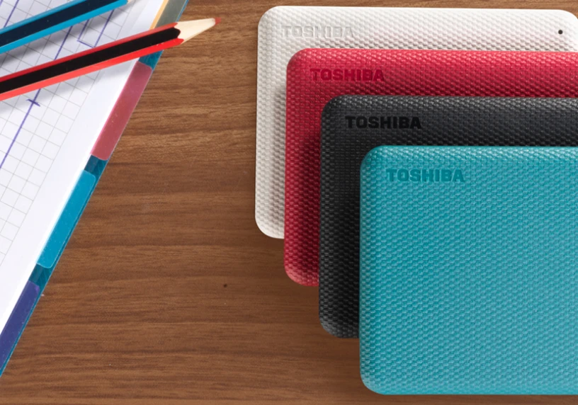Išorinis kietasis diskas TOSHIBA Canvio Advance, raudonas, 2TB aprašymas - Prekės nuotrauka