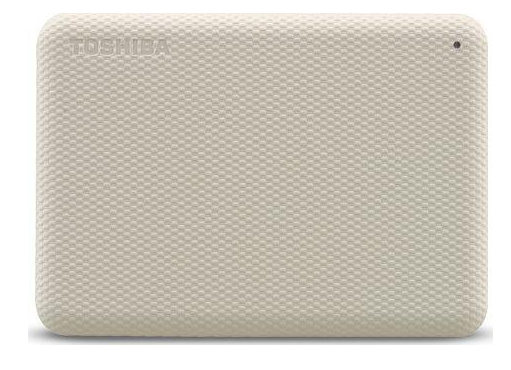 Išorinis kietasis diskas TOSHIBA Canvio Advance, šviesios smėlio spalvos, 4TB aprašymas - Prekės nuotrauka