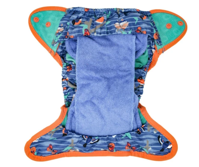 Close Caboo daugkartinės sauskelnės Pop-in AIO Twilight Garden 4.5-16 kg, 1 vnt. aprašymas - Prekės nuotrauka