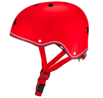 GLOBBER šalmas Primo Lights, XS/S (48-53cm), raudonas aprašymas - Prekės nuotrauka