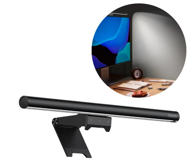 Baseus i-wok2 LED lempa stalinio kompiuterio monitoriaus ekrano apšvietimui, juoda (DGIW000101) aprašymas - Prekės nuotrauka